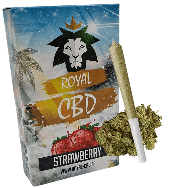 STRAWBERRY CBD PAQUET PRE ROLLS